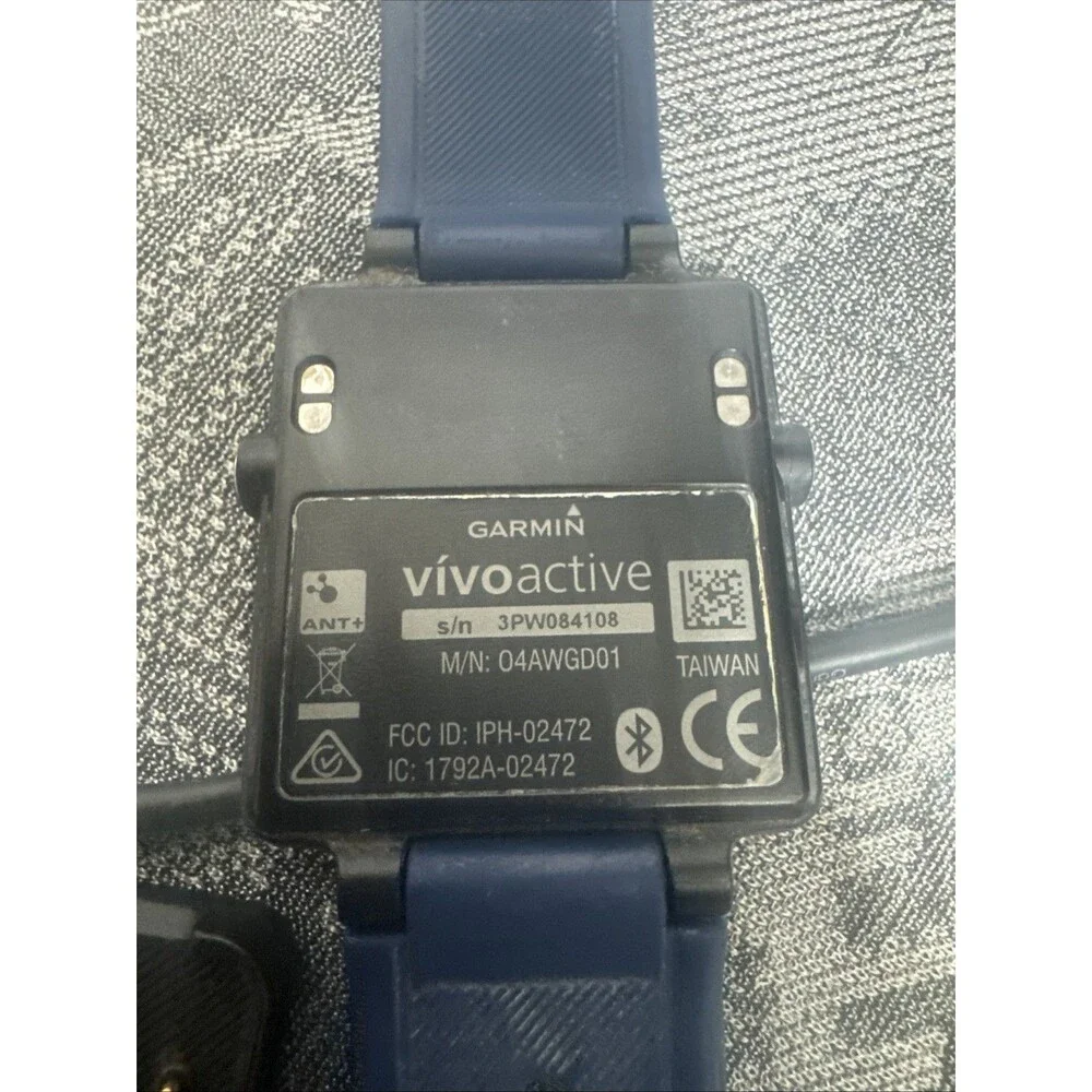 Garmin Vivoactive 1 Activity Fitness Tracker GPS Watch Black Tested With Charger
